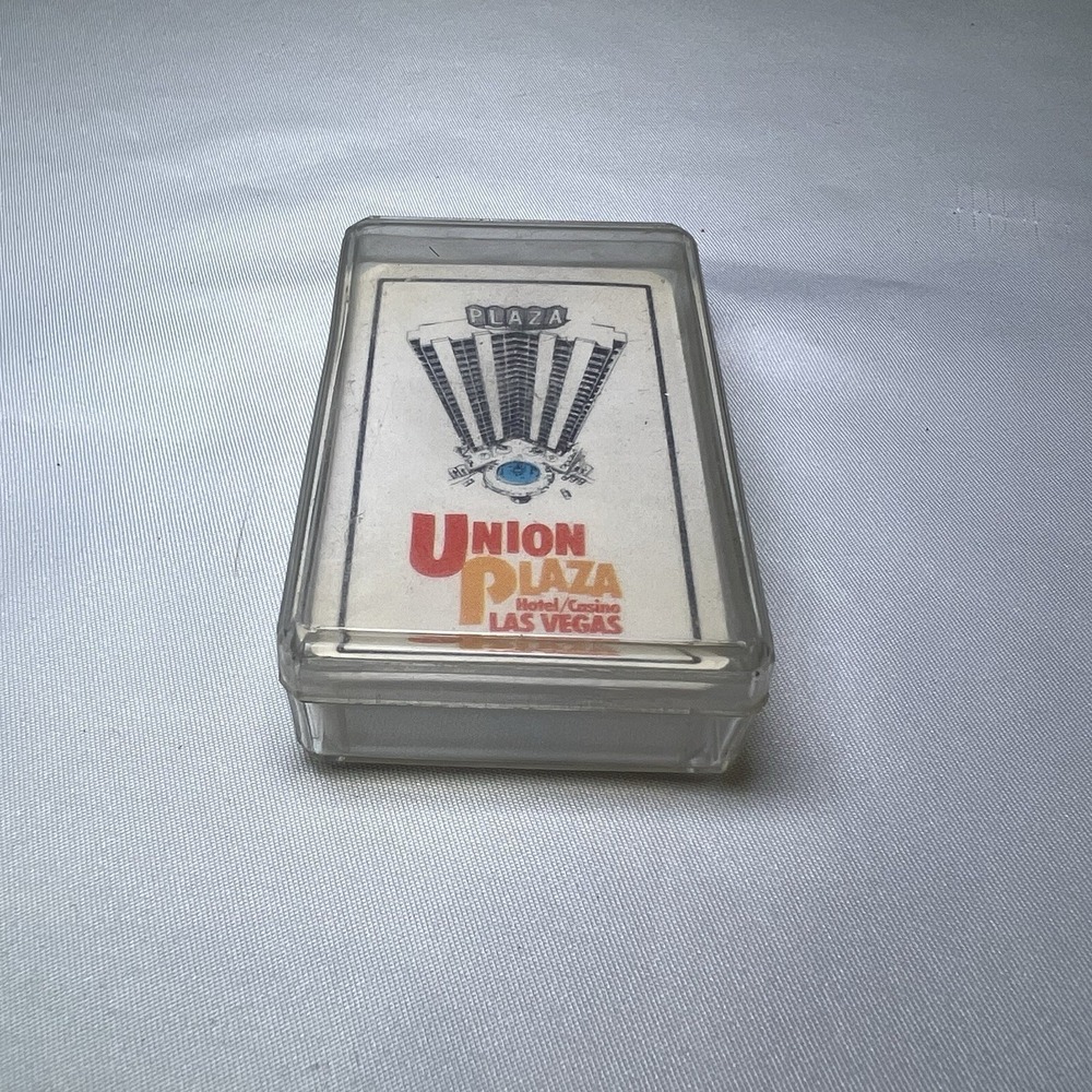 Vintage Union Plaza Hotel Casino Playing MINI Cards And Case Sealed Las Vegas